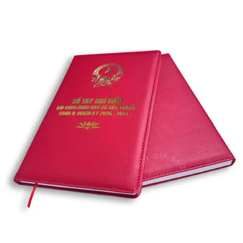 Làm sổ tay Đảng viên theo yêu cầu quà tặng đại hôi chi bộ
