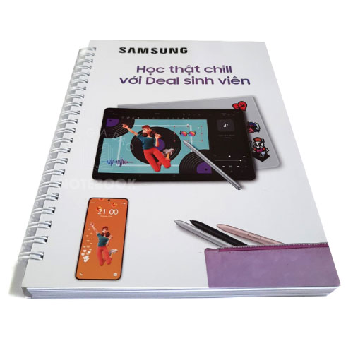 sổ tay lò xo samsung làm theo yêu cầu