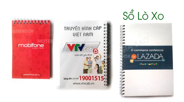 in sổ tay lò xo A6 A5 theo yêu cầu bìa mềm và bìa cứng