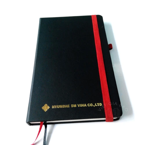 sổ tay bìa da simili in logo doanh nghiệp