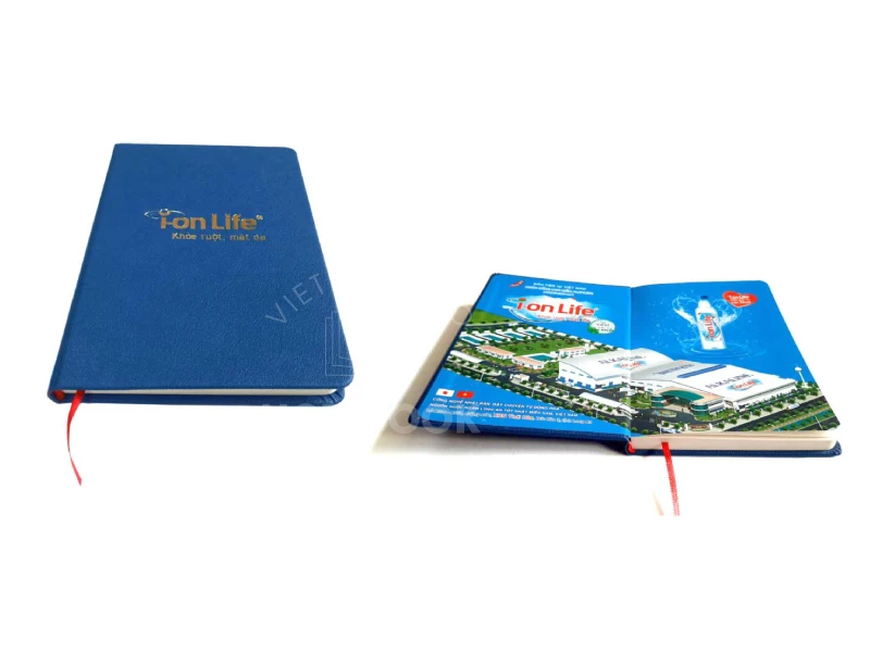 sổ tay ép kim logo công ty theo yêu cầu