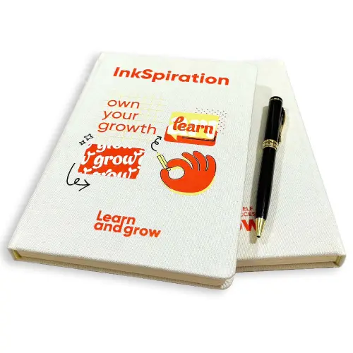Sổ bìa vải canvas quà tặng xanh thân thiện môi trừơng