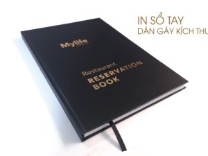 Sổ tay A4 làm bằng giấy ép kim loại sổ bìa cứng đặc biệt