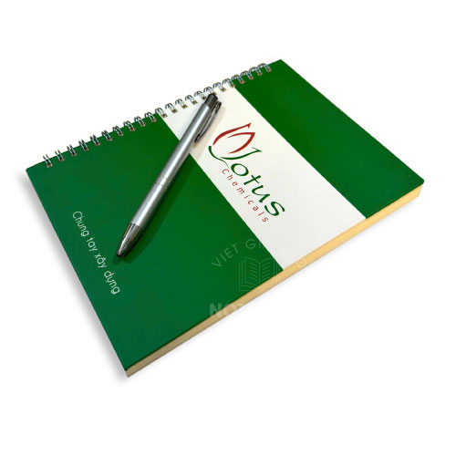 Sổ Tay Lò Xo In Logo Công Ty – Giá Xưởng 2026 | Việt Gia Bảo